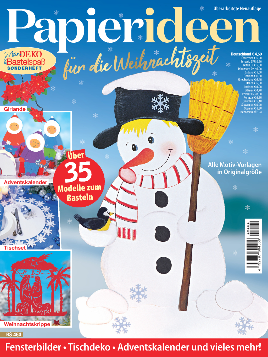 Magazin Produktbild: Mein Deko- und Bastelspaß Sonderheft BS 464 - Papierideen für Weihnachten