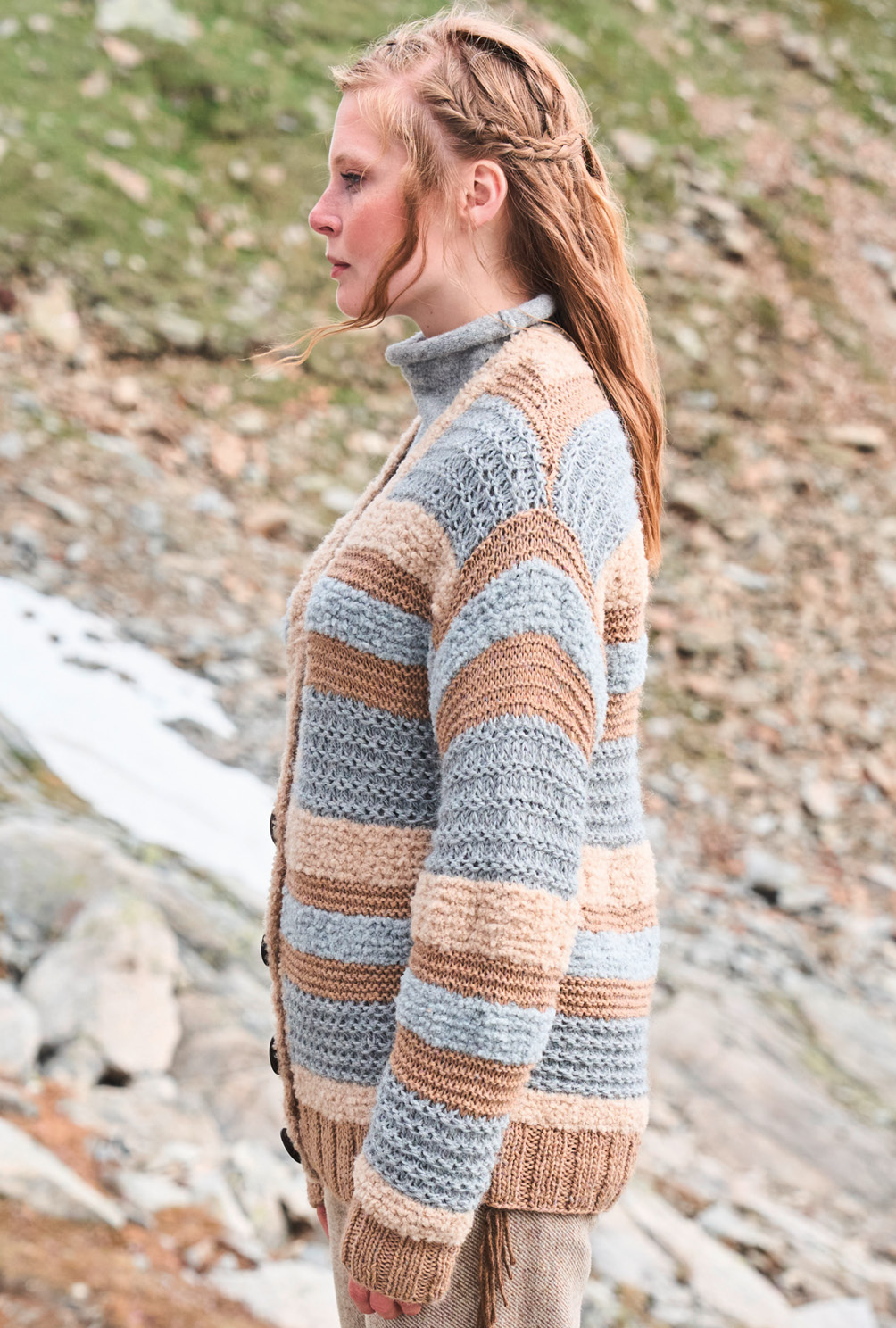 Modellansicht Bild 4: Jacke mit Musterstreifen