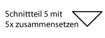 Modisches, geometrisches Muster: Schnittteil 5, fünfmal kombinierbar. Perfekt für selbstgemachte Designs.