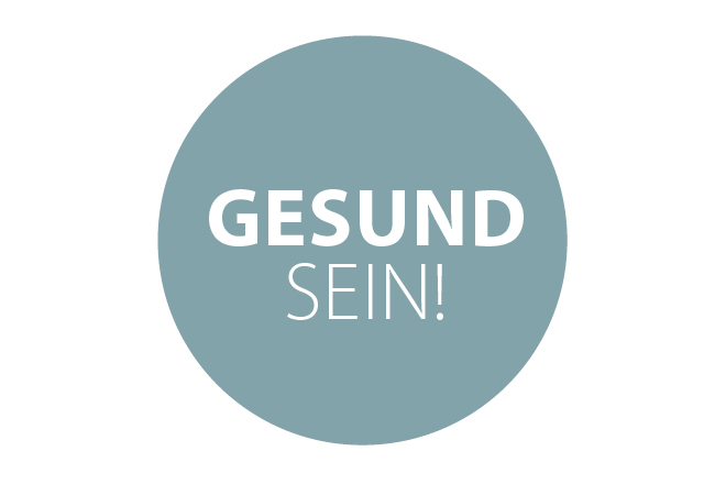 Markenlogo grau Gesund sein!