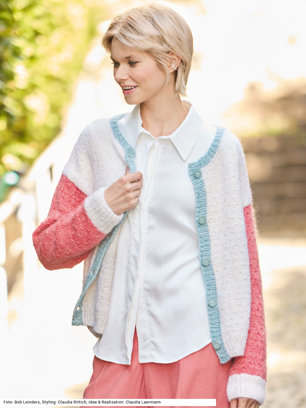 Modellansicht Bild 1: Jacke mit Strukturmuster