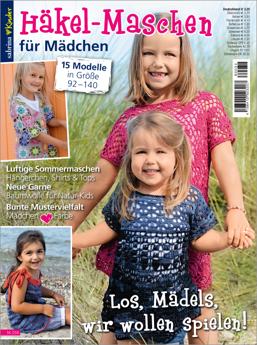 Magazin Produktbild: Sabrina Kinder - Häkel-Maschen für Mädchen