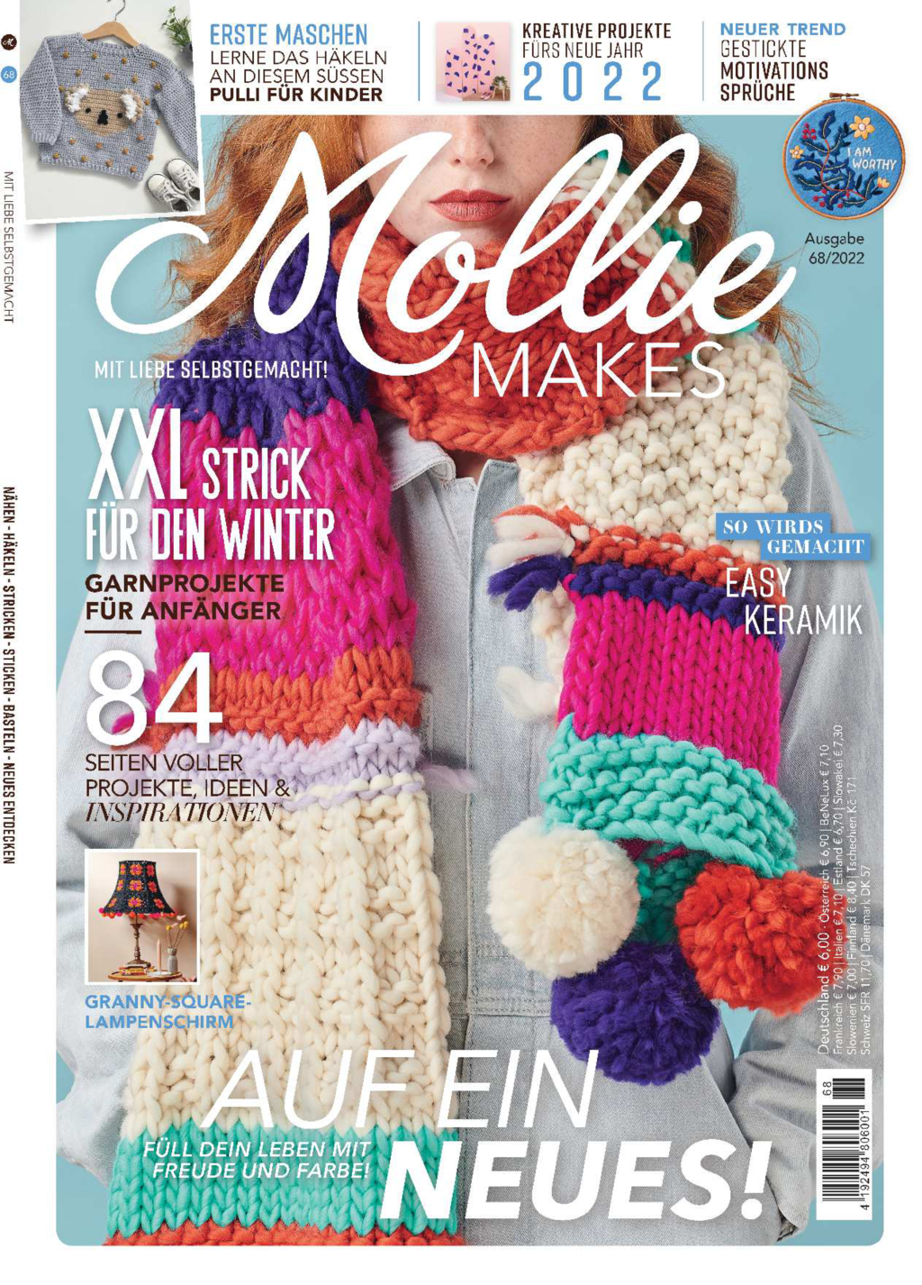 Mollie Makes Nr. 68/2022 - Auf ein Neues Magazin Produktbild: Mollie Makes Nr. 68/2022 - Auf ein Neues