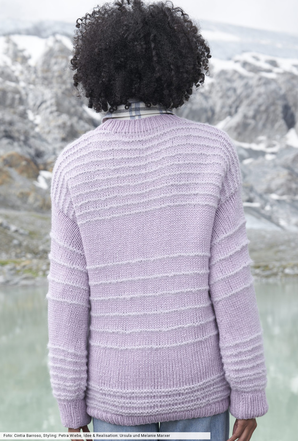 Modellansicht Bild 5: Pulli mit Kraus-rechts-Streifen