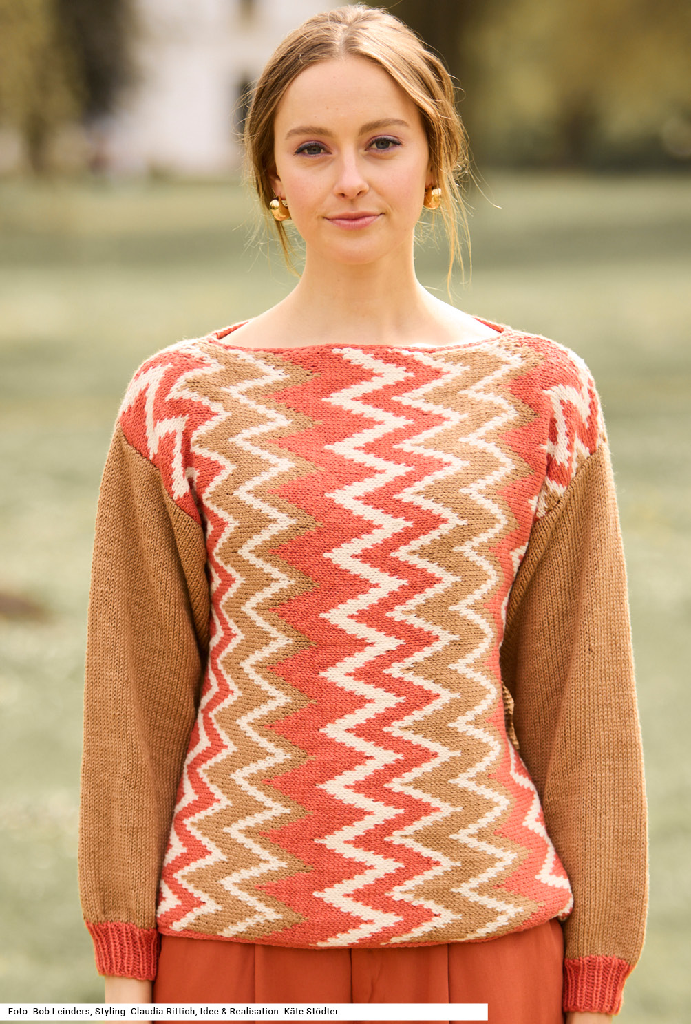 Modellansicht Bild 2: Pullover mit Jacquardmuster