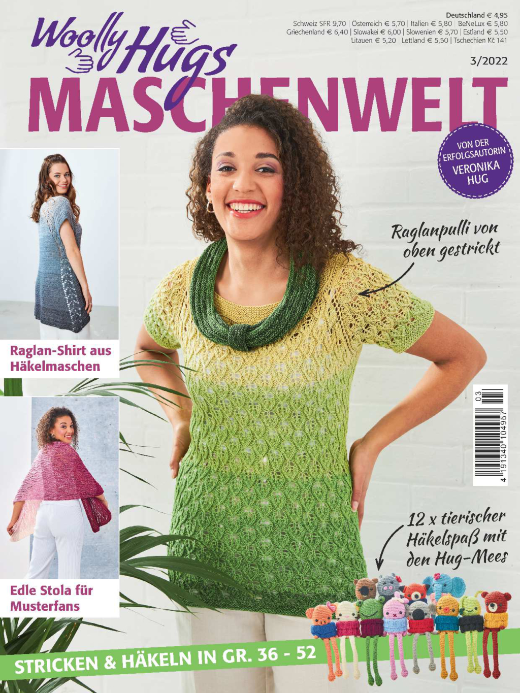 Magazin Produktbild: Woolly Hugs Maschenwelt Nr. 3/2022 - Stricken & Häkeln in Größe 36 - 52