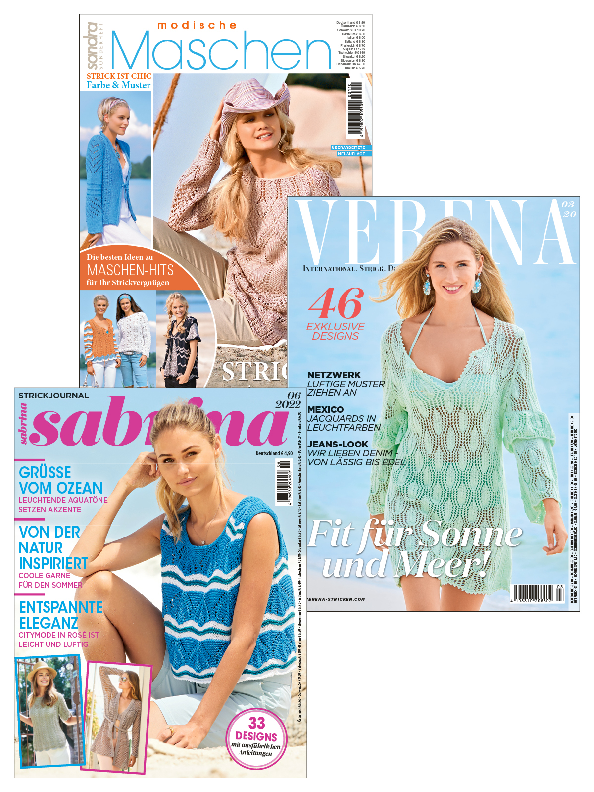 Strick Bundle StBu23: Sabrina 22 006+Verena Stricktrends 20 003+Sandra SH SA 110