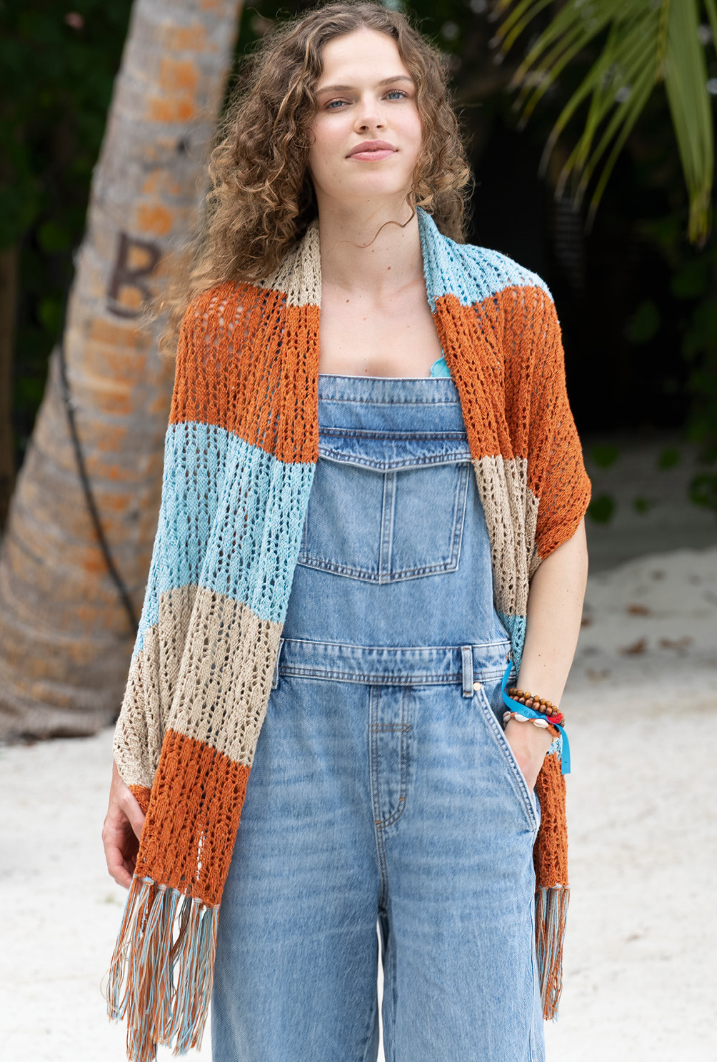 Modellansicht Bild 3: Gestreifte Stola