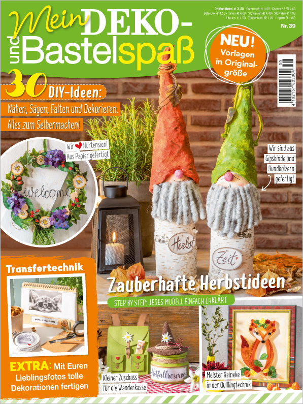 Magazin Produktbild: Mein Deko- und Bastelspaß Nr. 39/2020 - Zauberhafte Herbstideen
