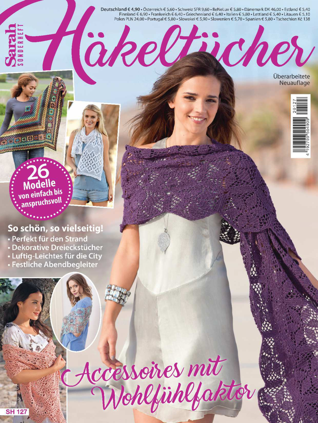 Magazin Produktbild: Sarah Sonderheft SH 127 - Häkeltücher