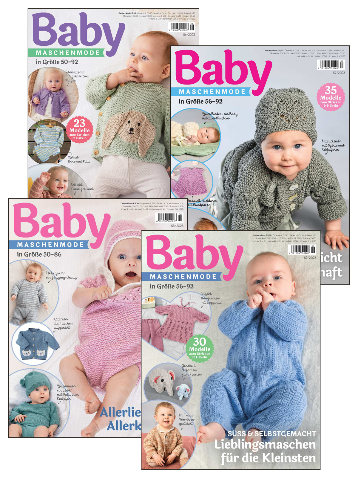 Baby Maschenmode E-Paper-Archiv 2023-alle Ausgaben als E-Paper-Sparpaket Magazin Produktbild: Baby Maschenmode E-Paper-Archiv 2023-alle Ausgaben als E-Paper-Sparpaket