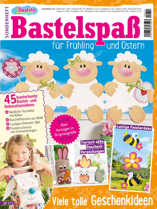 Magazin Produktbild: Basteln mit Kinder Sonderheft BK615- Bastelspaß für Frühling & Ostern