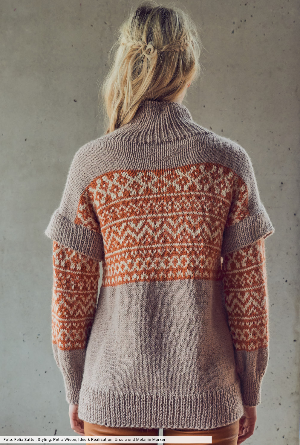 Modellansicht Bild 5: Oversize - Pulli mit Jacquardpasse