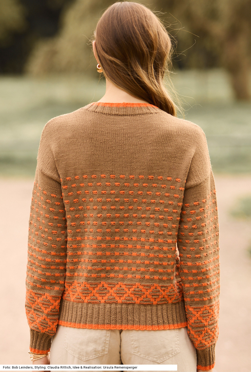 Modellansicht Bild 5: Pullover mit Hebemaschenmuster