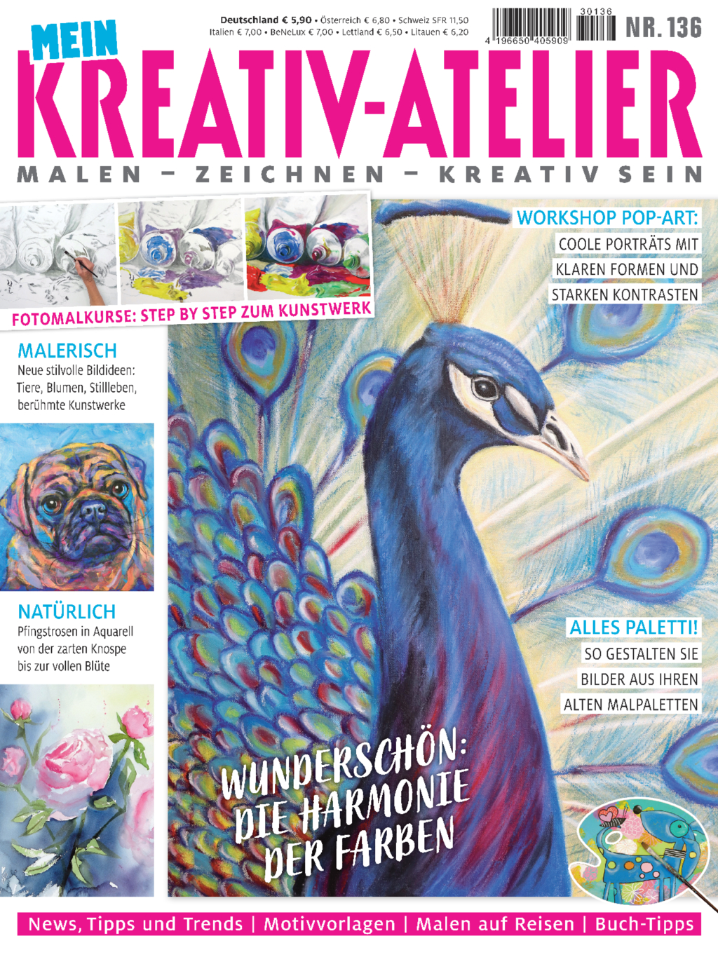 Mein Kreativ-Atelier Nr. 136 - Wunderschön: Die Harmonie der Farben Magazin Produktbild: Mein Kreativ-Atelier Nr. 136 - Wunderschön: Die Harmonie der Farben