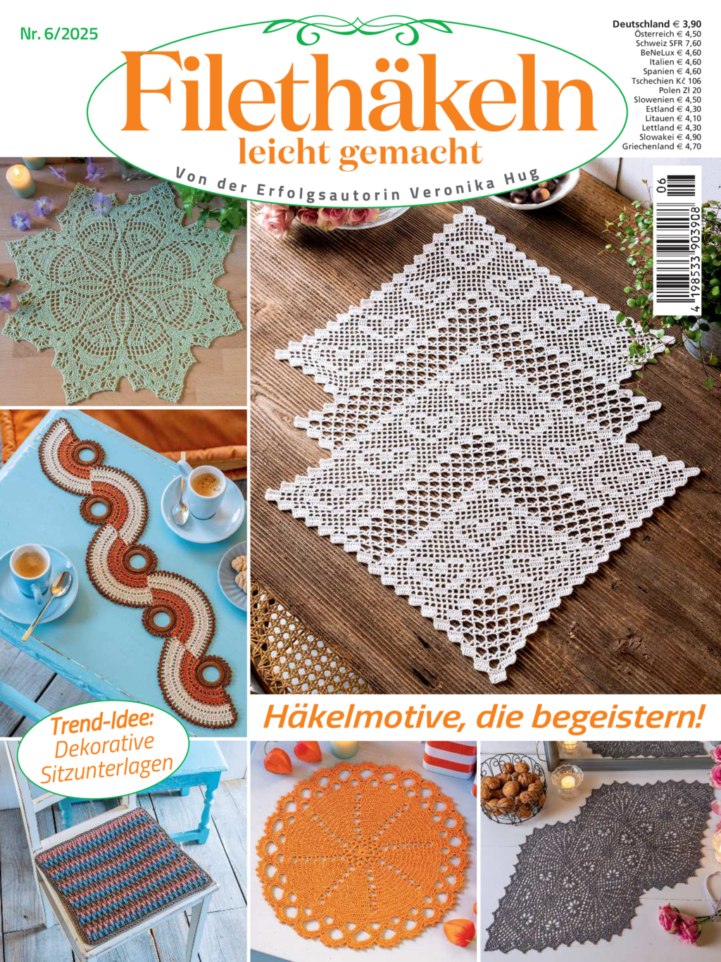 Magazin Produktbild: Filethäkeln leicht gemacht Nr. 6/2025 - Häkelmotive, die begeistern!