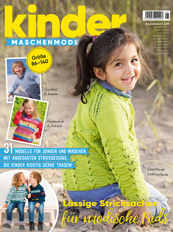 Kinder Maschenmode  Nr. 01/2020 - Lässige Stricksachen für modische Kids