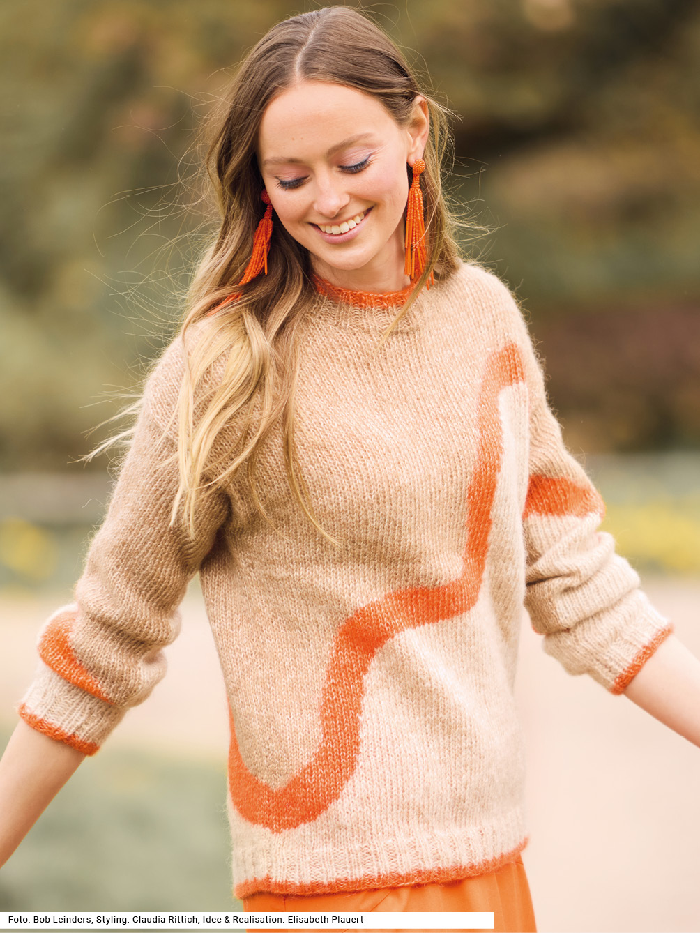 Modellansicht Bild 1: Pulli mit Intarsienmuster
