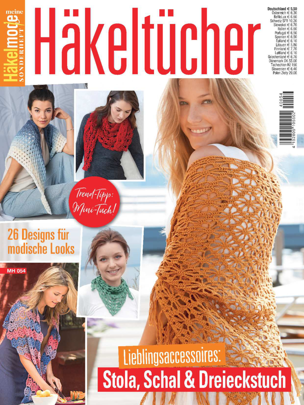 Meine Häkelmode Sonderheft MH 054 - Häkeltücher Magazin Produktbild: Meine Häkelmode Sonderheft MH 054 - Häkeltücher