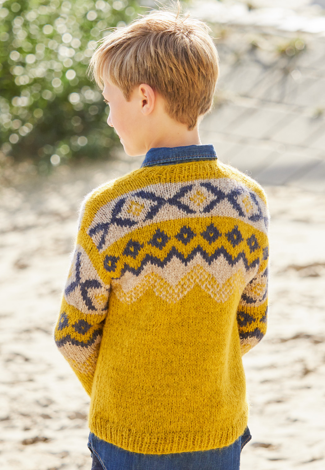 Modellansicht Bild 4: Jacqard- Cardigan aus softem Alpaka