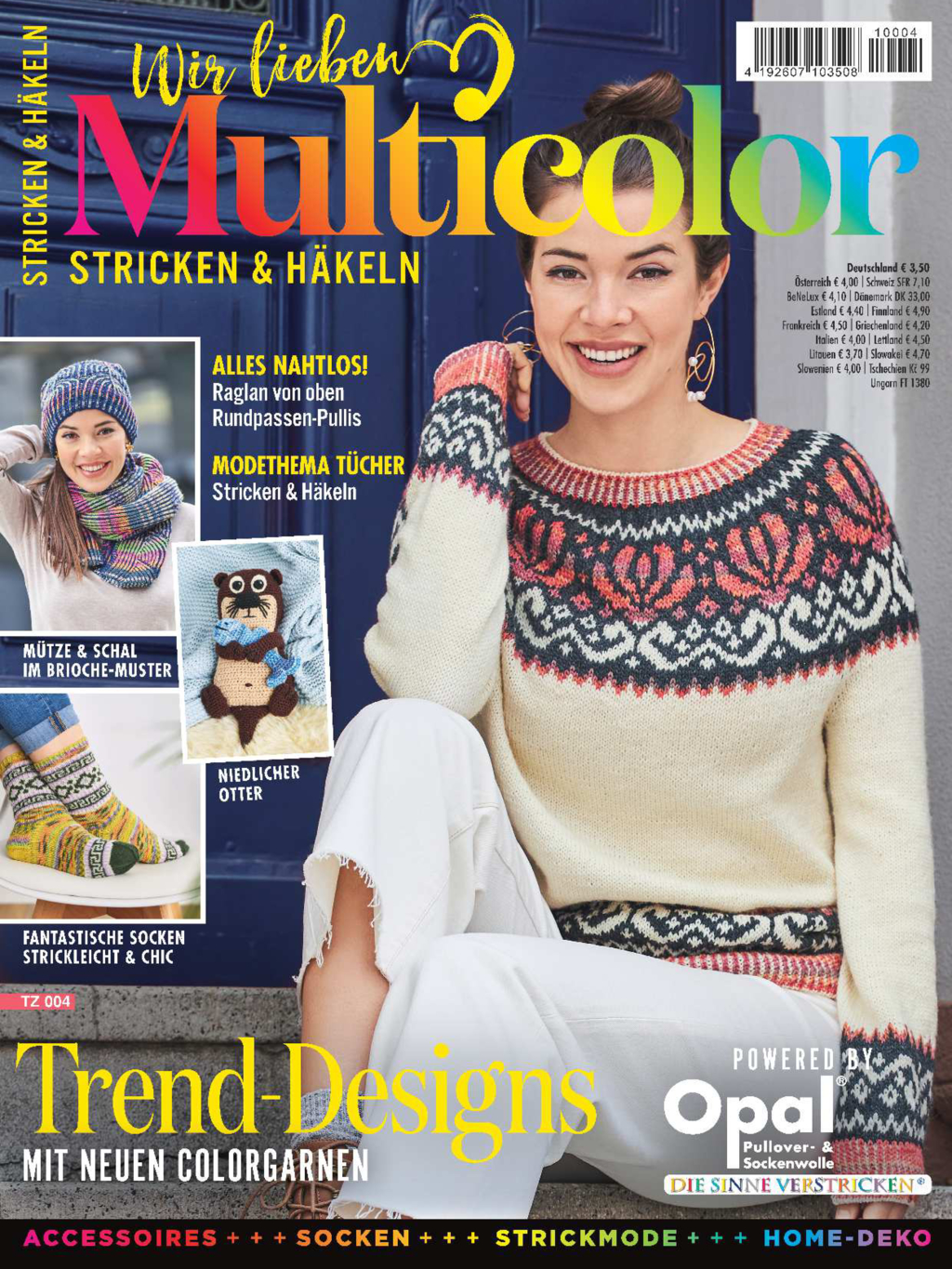 Stricken und HĂ€keln TZ 004 - Wir lieben Multicolor Magazin Produktbild: Stricken und HĂ€keln TZ004 - Wir lieben Multicolor