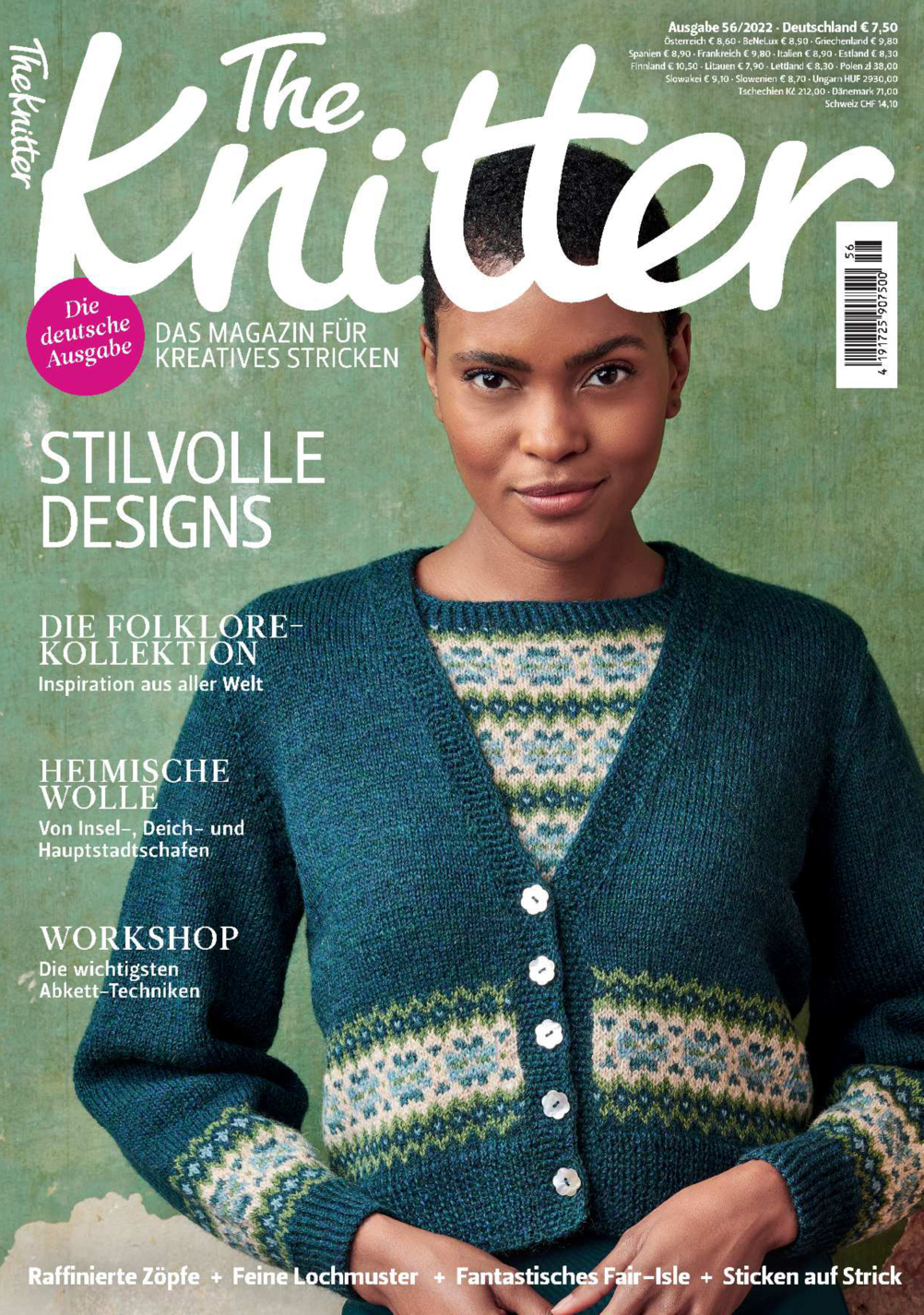 Magazin Produktbild: The Knitter 56/2022 - Stilvolle Designs