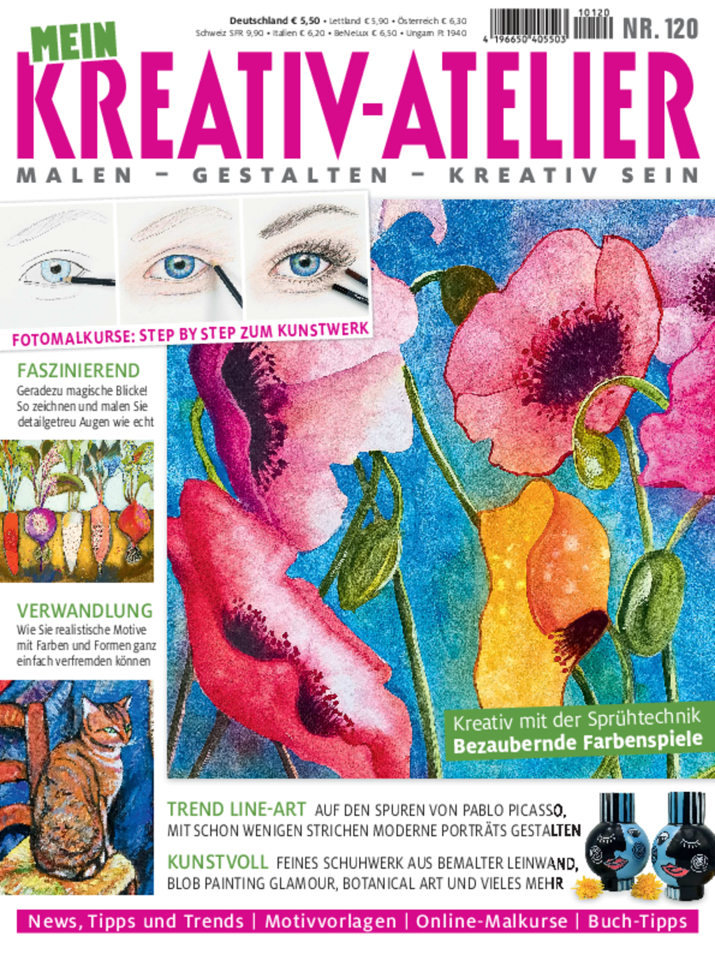 Mein Kreativ-Atelier Nr. 120/2021 - Bezaubernde Farbenspiele Magazin Produktbild: Mein Kreativ-Atelier Nr. 120 - Bezaubernde Farbenspiele