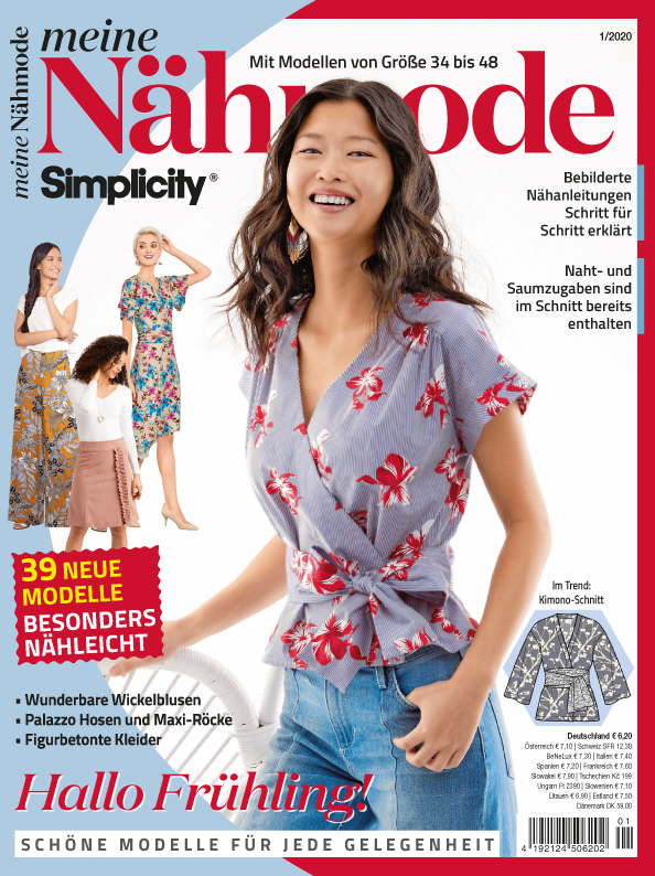 Meine Nähmode Nr. 01/2020 - Hallo Frühling! Magazin Produktbild: Meine Nähmode 01/20 - Hallo Frühling!