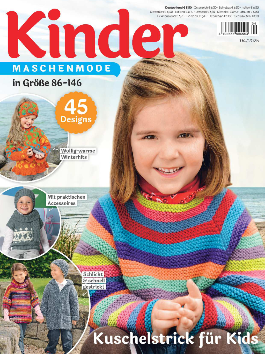 Magazin Produktbild: Kinder Maschenmode 4/2025 - Kuschelstrick für Kids