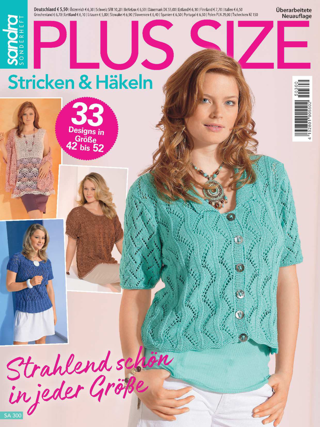 Sandra Sonderheft SA 300 - PLUS SIZE Stricken & Häkeln Magazin Produktbild: Sandra Sonderheft SA 300 - PLUS SIZE Stricken & Häkeln