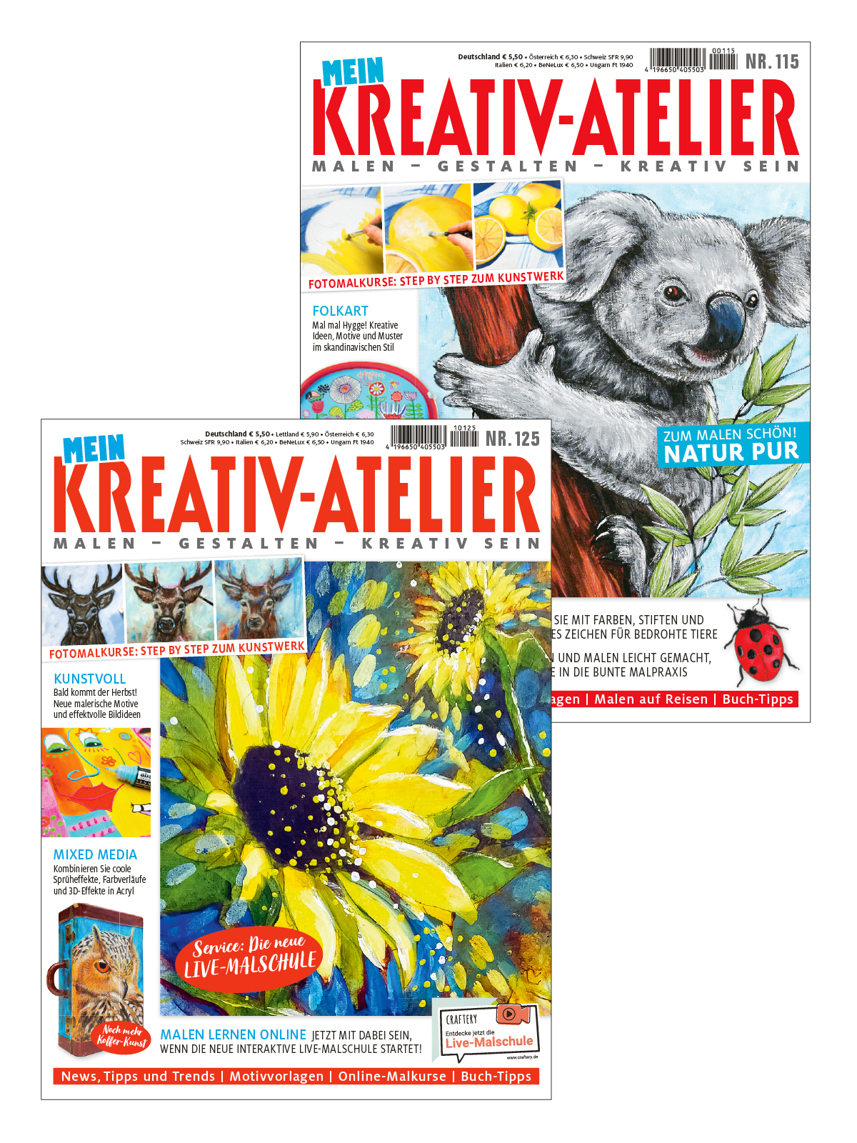 Kreativ-Bundle KrBu5/21: Mein Kreativatelier 115/2020 + Kreativatelier 125/2021 Kreativ-Bundle KrBu5/21: Mein Kreativatelier 115/2020 + Kreativatelier 125/2021