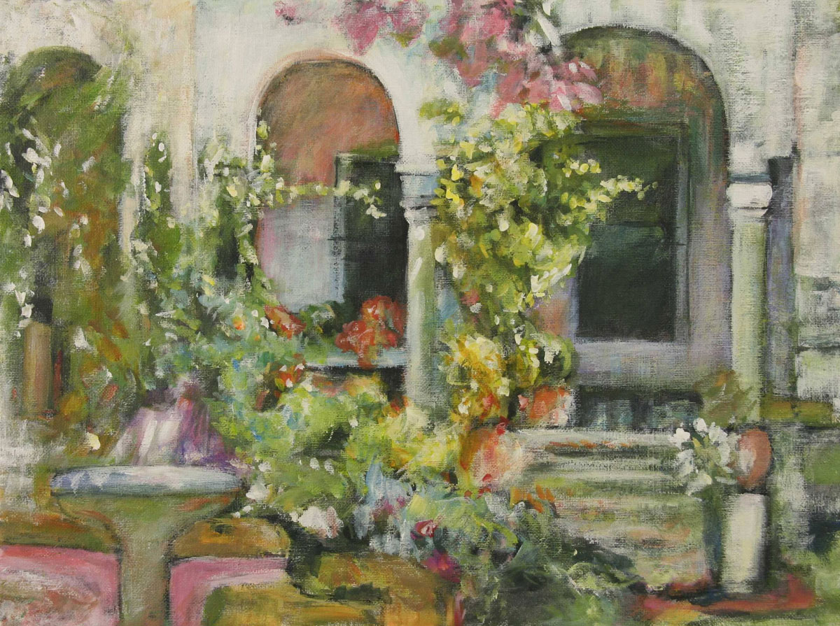 Lebendige, florale Muster; kunstvoller, farbenfroher Anstrich, handgemalt. Modisch kreativ!