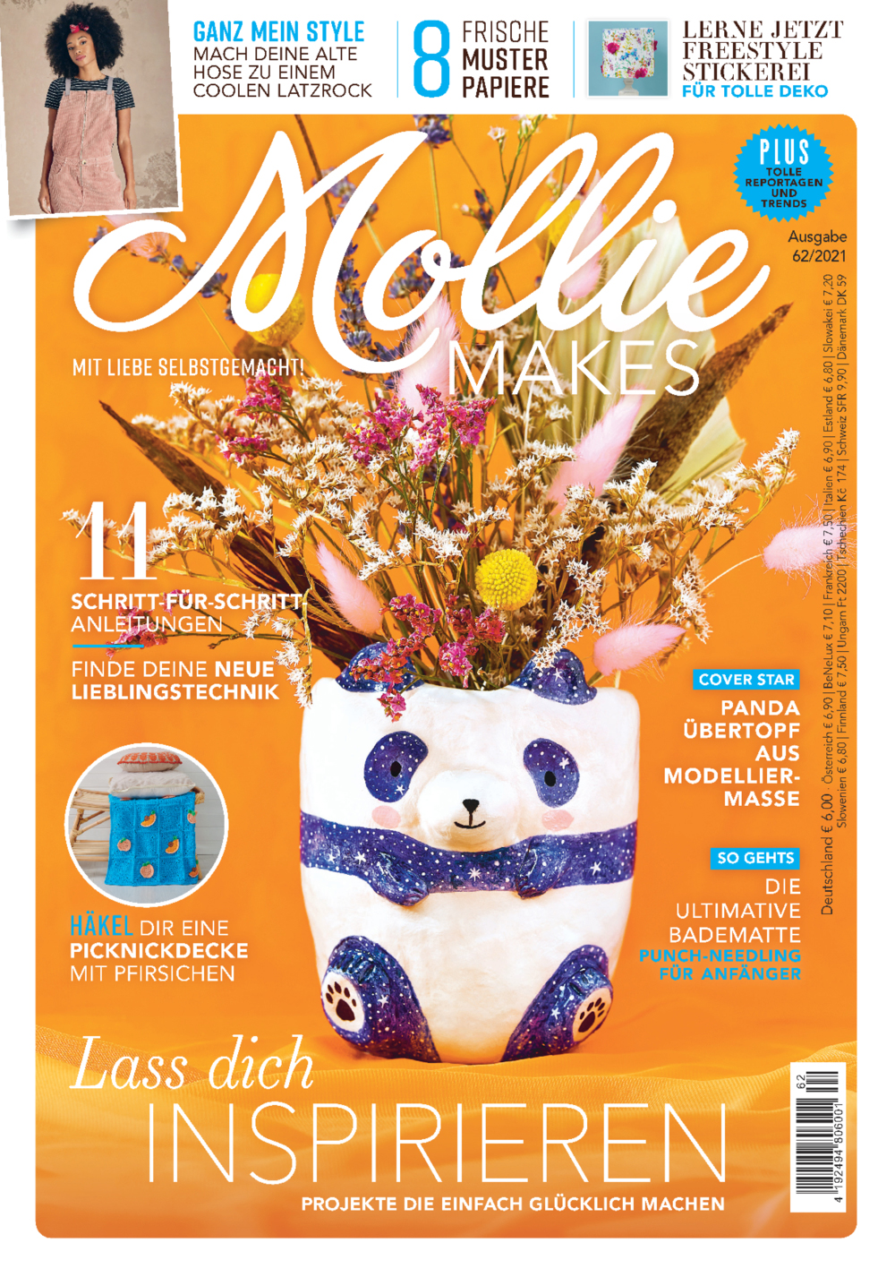 Magazin Produktbild: Mollie Makes Nr. 62/2021 - Lass dich inspirieren!
