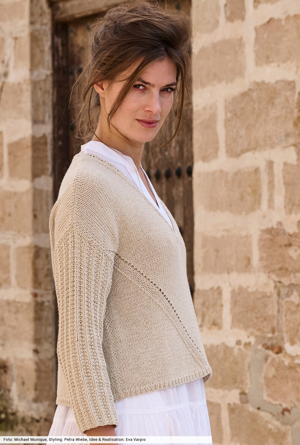 Modellansicht Bild 4: Pulli mit gerippten Ärmeln