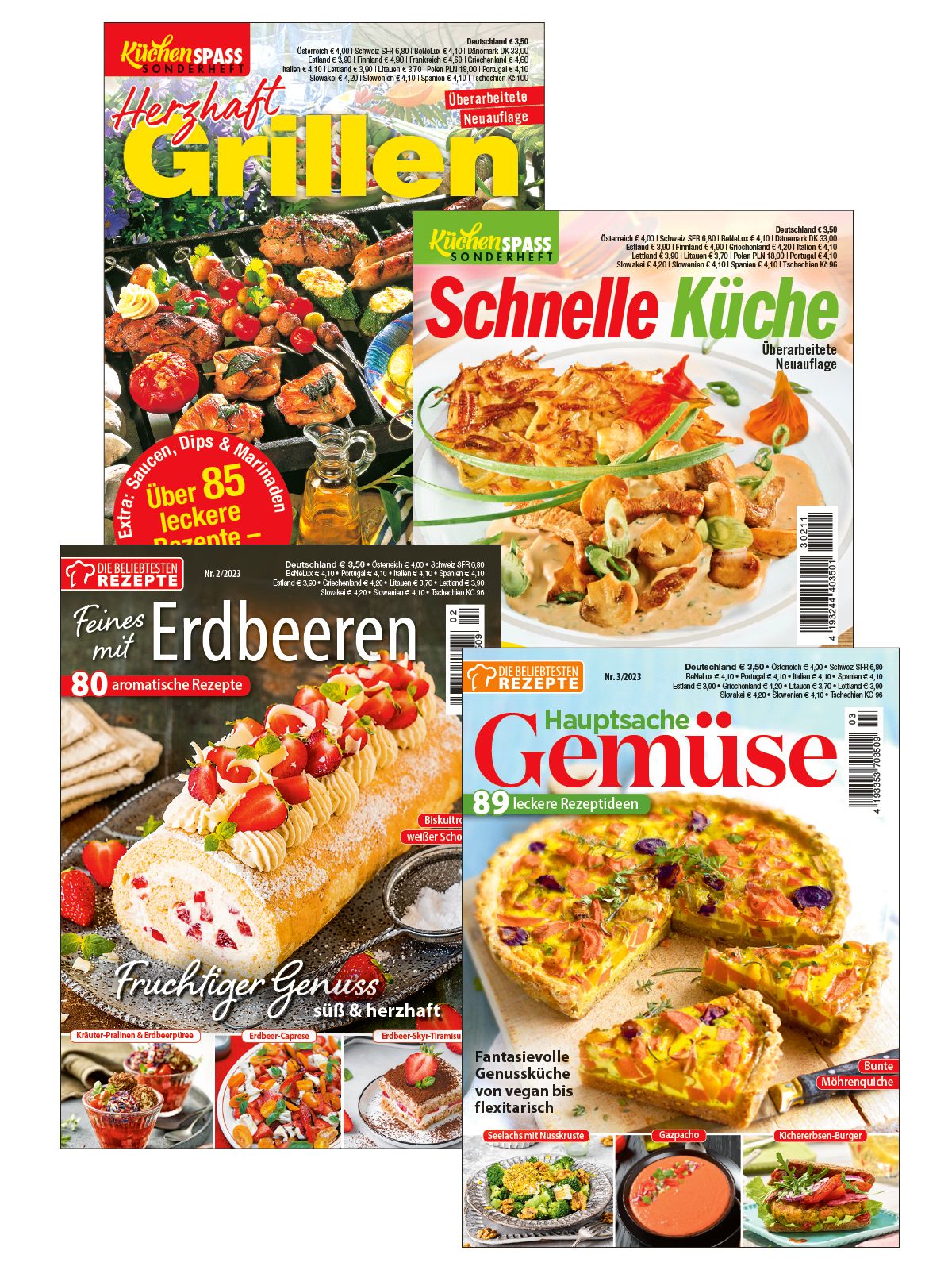 Lieblingsrezepte-Bundle KBu10/23: Die beliebt. Rezepte 23 003 + 23 002 +  Küchenspass SH KU 211+180