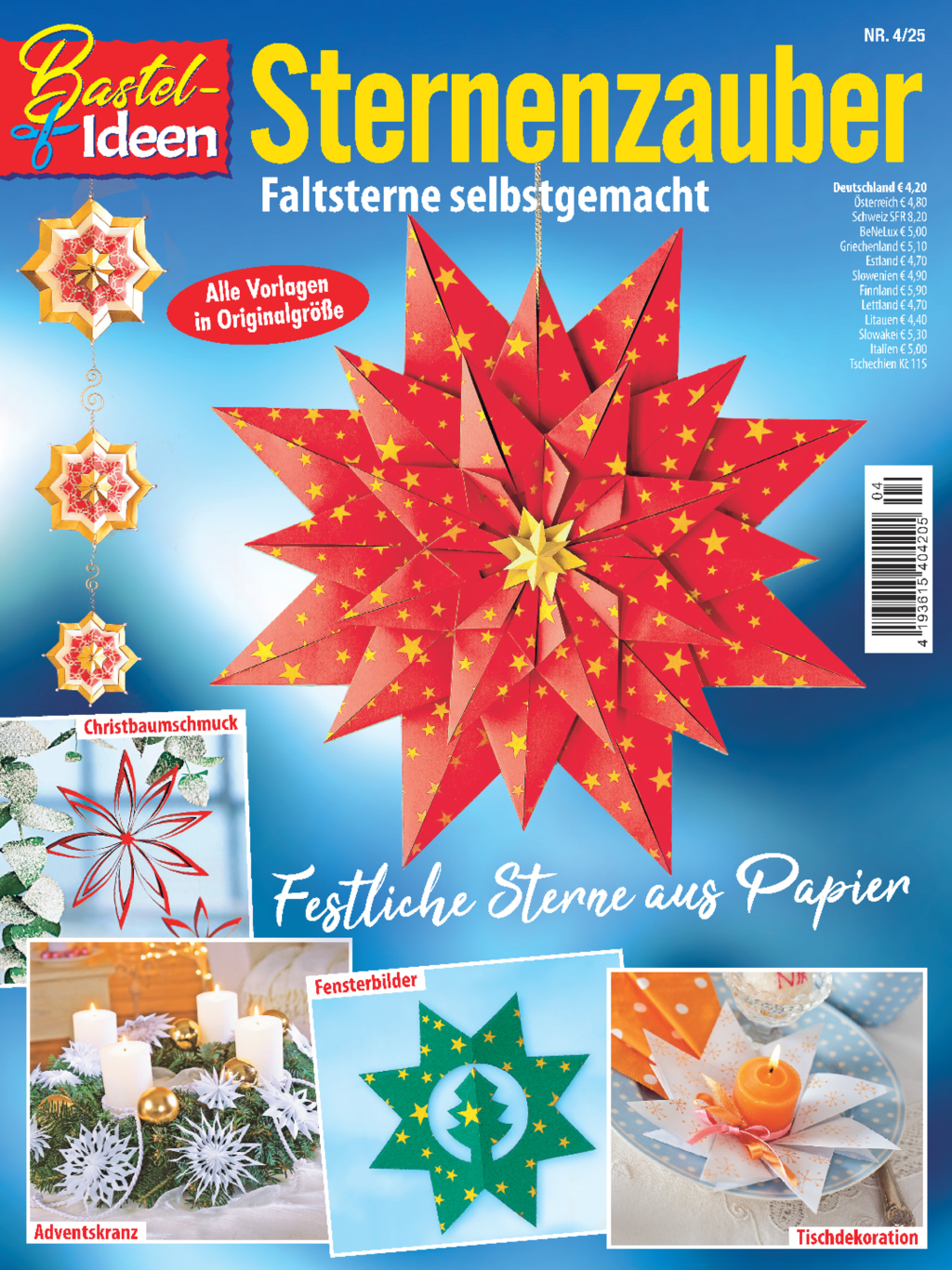 Magazin Produktbild: Bastel-Ideen BLD 25004 - Sternenzauber - Faltsterne selbstgemacht