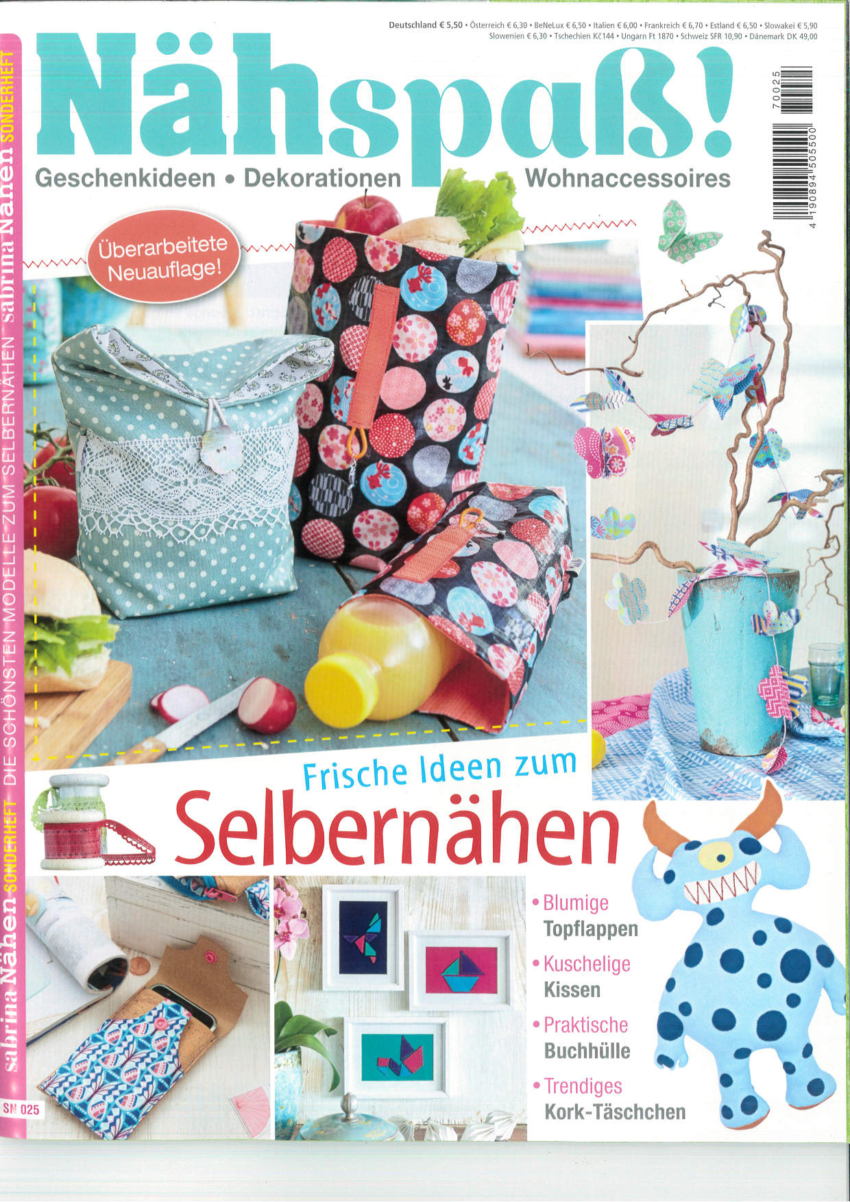 Sabrina Nähen Sonderheft SN 025 - Nähspaß! Magazin Produktbild: Sabrina Nähen Sonderheft SN 025 - Nähspaß!