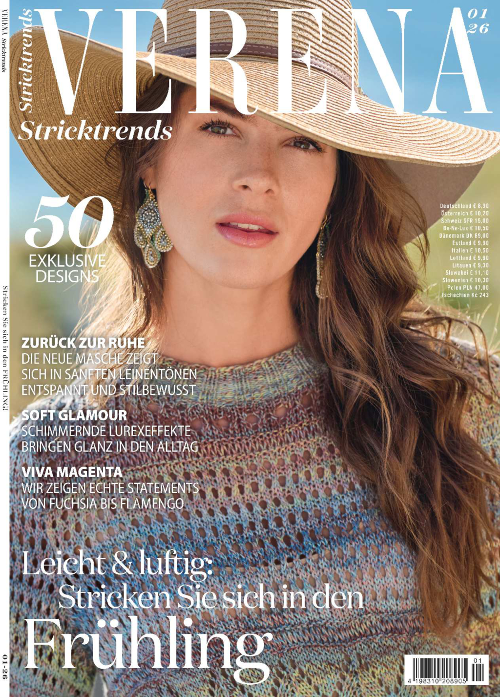 Magazin Produktbild: Verena Stricktrends 01/2026 - Stricken Sie sich in den Frühling