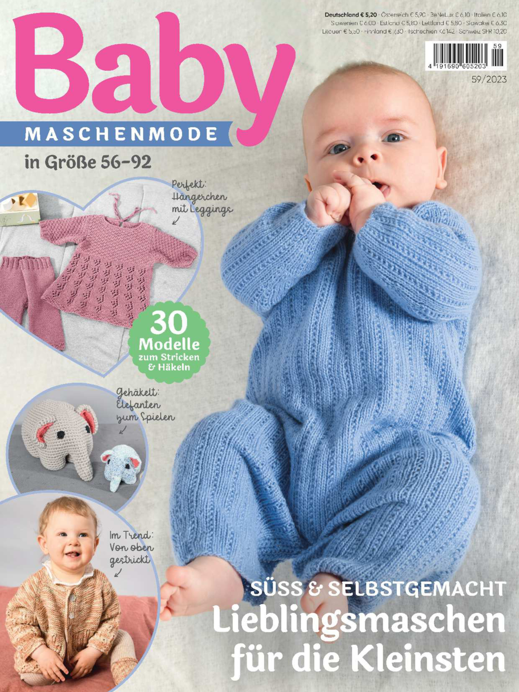 Magazin Produktbild: Baby Maschenmode E-Paper-Archiv 2023-alle Ausgaben als E-Paper-Sparpaket
