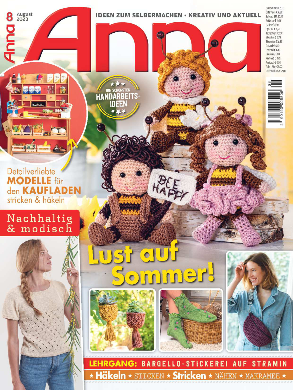 Magazin Produktbild: Anna Nr. 8/2023 - Lust auf Sommer!