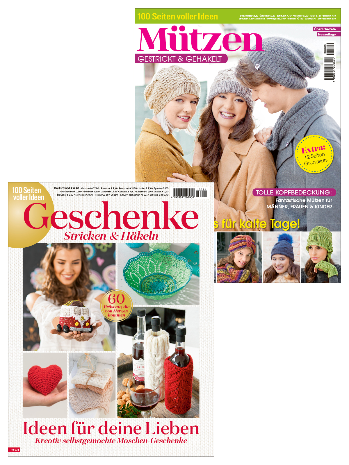Strick- und Häkel Bundle Geschenkideen SuHB2/22: 100 Seiten voller Ideen HU 009 + HU 031
