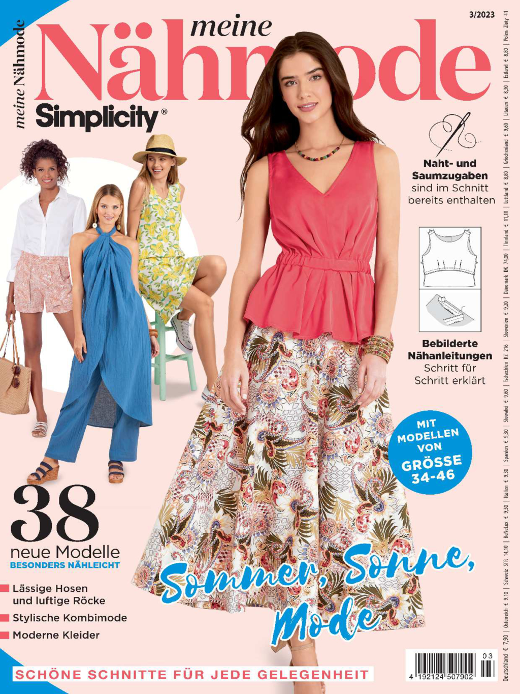 Magazin Produktbild: Meine Nähmode 03/2023 - Sommer, Sonne, Mode