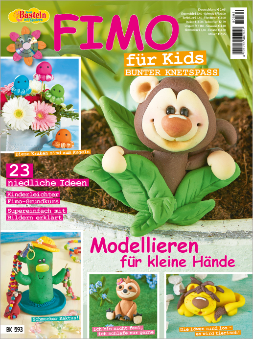 Basteln mit Kindern Spezial BK 593 - Fimo für Kids - Modellieren für kleine Hände Magazin Produktbild: Basteln mit Kindern Spezial BK593- Fimo für Kids - Modellieren für kleine Hände