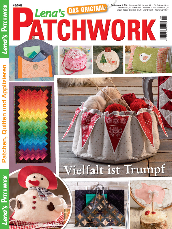 Magazin Produktbild: Lena´s Patchwork  Nr. 60/2016 - Vielfalt ist Trumpf