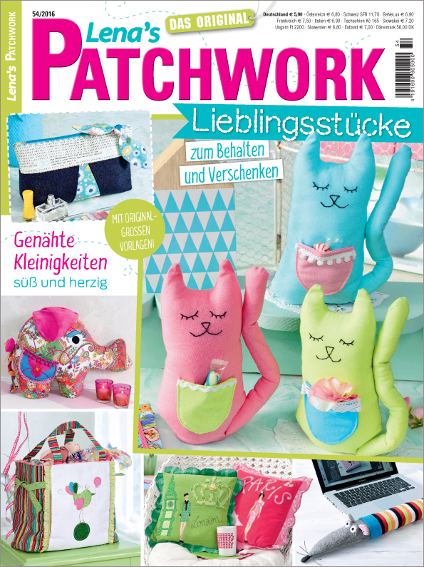 Magazin Produktbild: Lena´s Patchwork Nr. 54/2016 - Lieblingsstücke zum Behalten und Verschenken