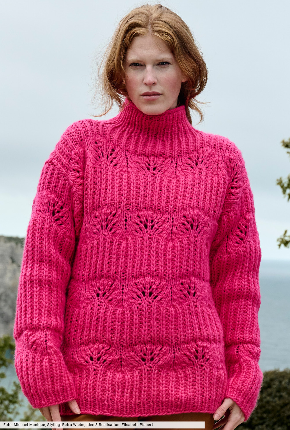 Modellansicht Bild 2: Pulli mit Halbpatentmuster