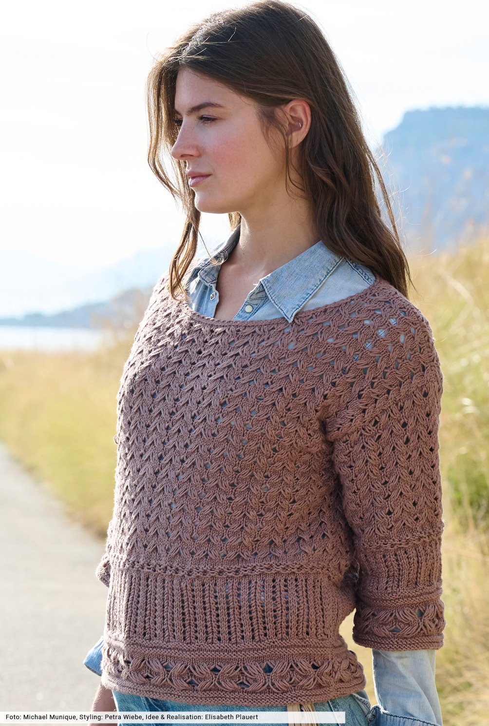 Modellansicht Bild 3: Pulli in Nougatbraun