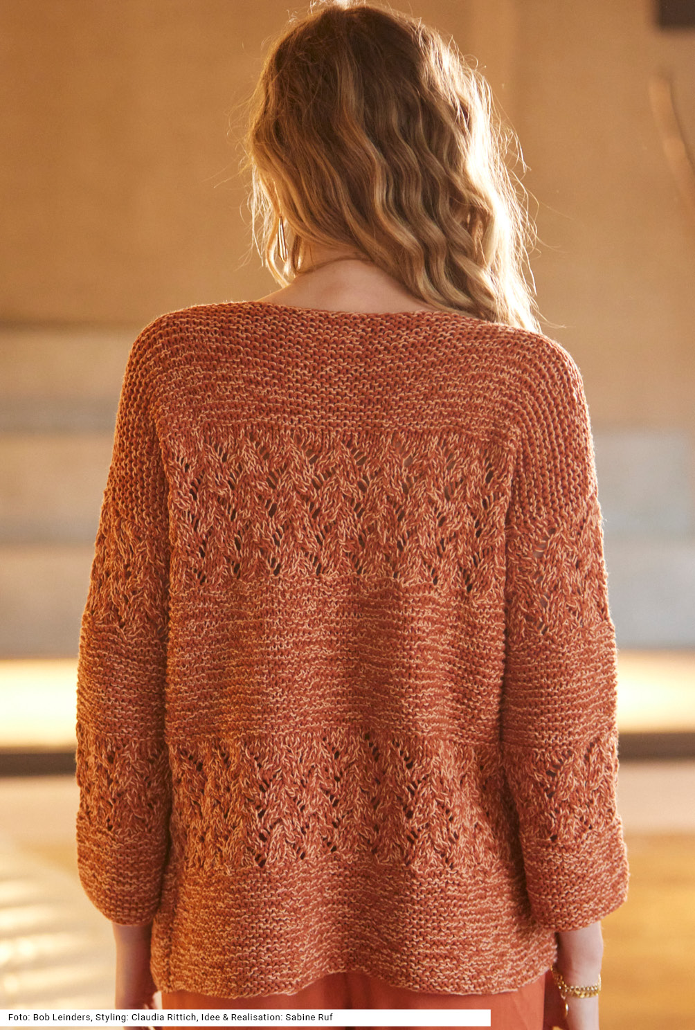Modellansicht Bild 5: Pullover mit Ajourmuster
