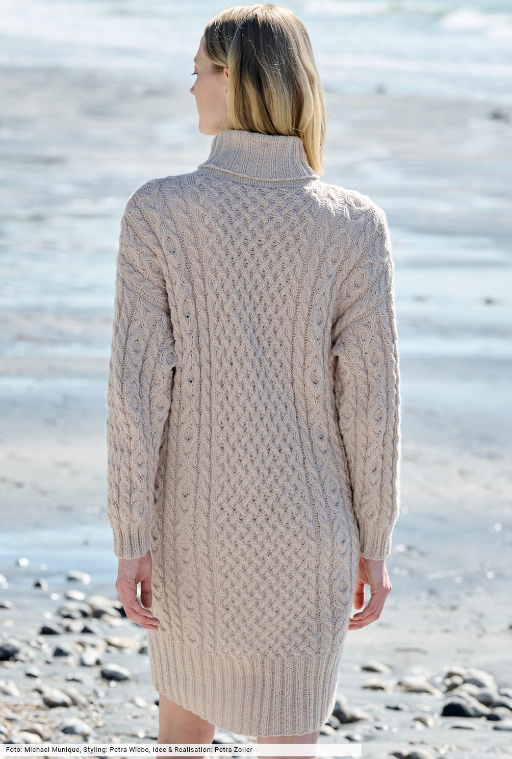 Modellansicht Bild 5: Kleid mit Zopfstrukturen