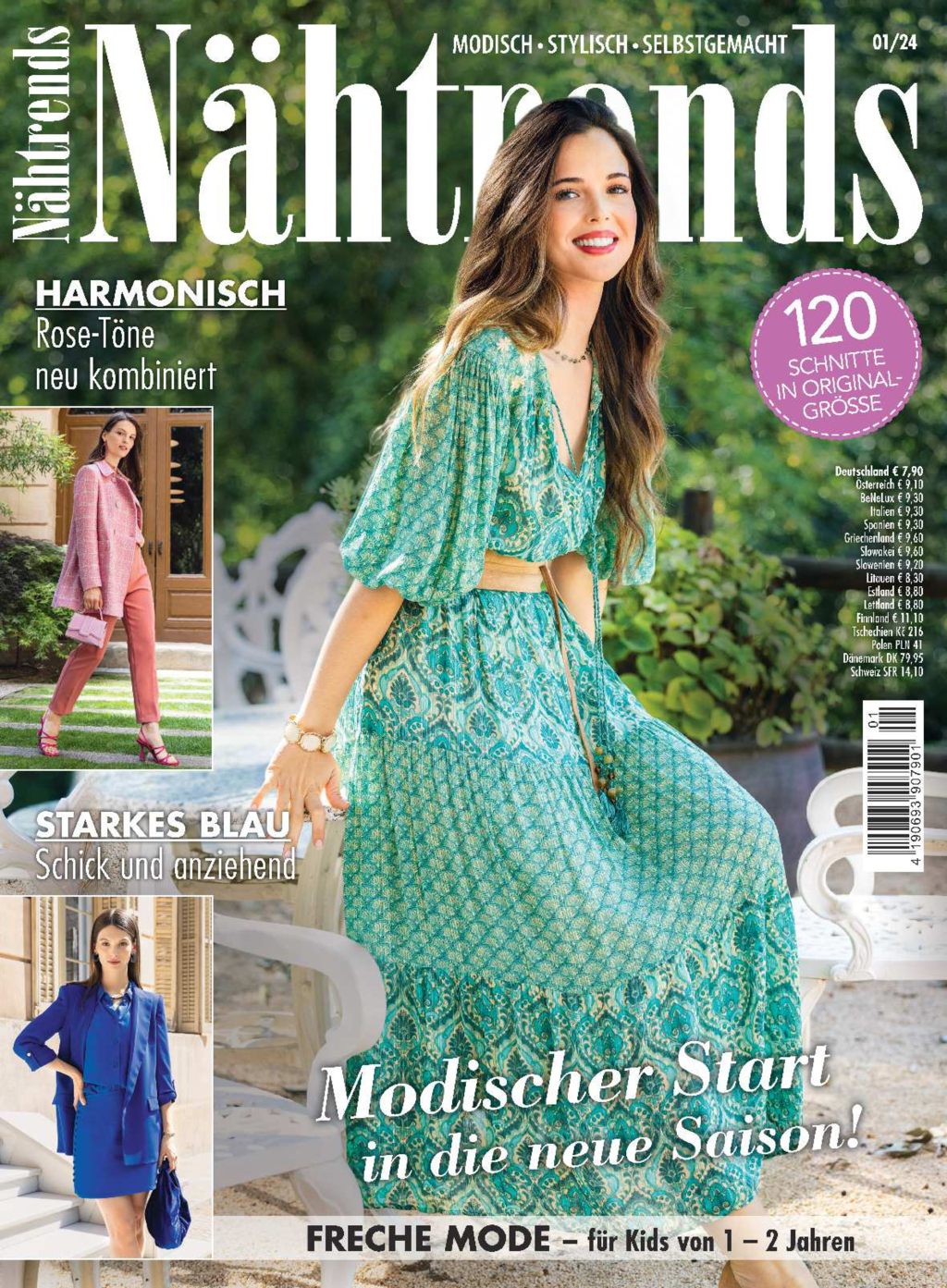 Magazin Produktbild: Nähtrends Nr. 1/2024 - Modischer Start in die neue Saison!